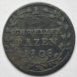 Швейцария (Кантон Санкт-Галлен),
 ½ батцена, 1808 год #200
