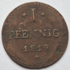 Великое герцогство Гессен, 1 пфенниг, 1819 года #200