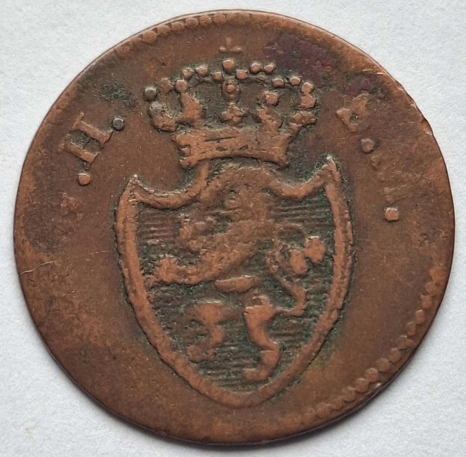 Великое герцогство Гессен, 1 пфенниг, 1819 года #200 — изображение 2