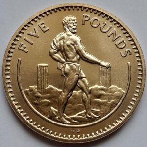 Гибралтар 5 фунтов 1990года Редкая! Состояние!
