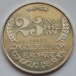 Франция, Серебряная медаль «25 лет Совету Европы», 1974 года 149