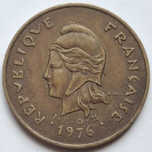 Новая Каледония 100франков 1976года 202
