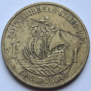 Восточные Карибы 1 доллар 1981года 202