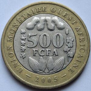 Западная Африка 500франков 2005года 202