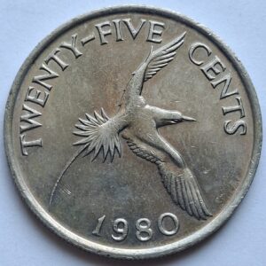 Бермуды 25 центов 1980года 203