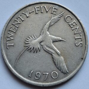 Бермуды 25 центов 1970года 203
