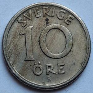 Швеция 10 эре 1946года 204