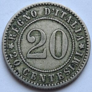Италия 20 чентезимо 1894года 204