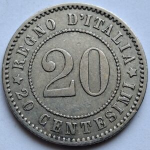 Италия 20 чентезимо 1894года 204