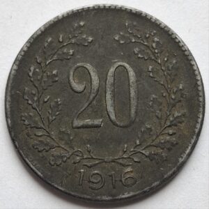 Австрия 20 геллеров 1916года 204