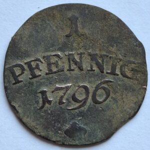 Саксен-Веймар-Эйзенах, 1 пфенниг, 1796года 200