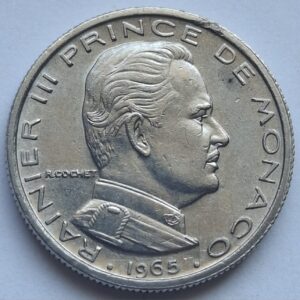Монако 1/2 франка 1965года 205
