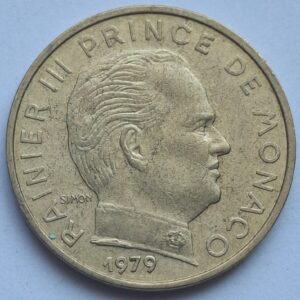 Монако 10 сантимов 1979года 205