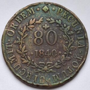 Мозамбик 80 реалов 1840года Редкая!