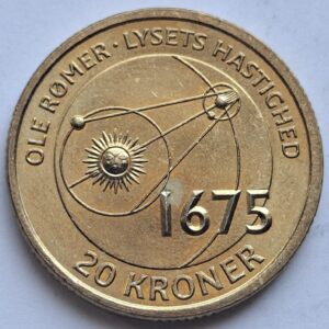 Дания 20 крон 2013года Датские ученые - Оле Кристенсен Рёмер 205