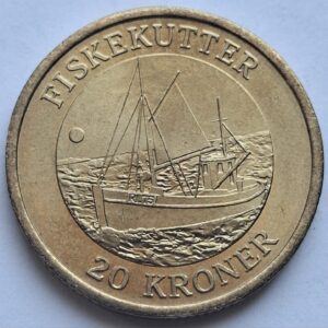 Дания 20 крон 2012года Корабли - Рыболовецкая лодка 205