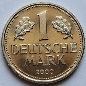 ФРГ 1 марка 2000года Редкая! UNC 208