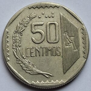Перу 50 сентимо 1991года #200