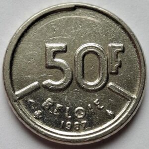 Бельгия 50франков 1987года. 111