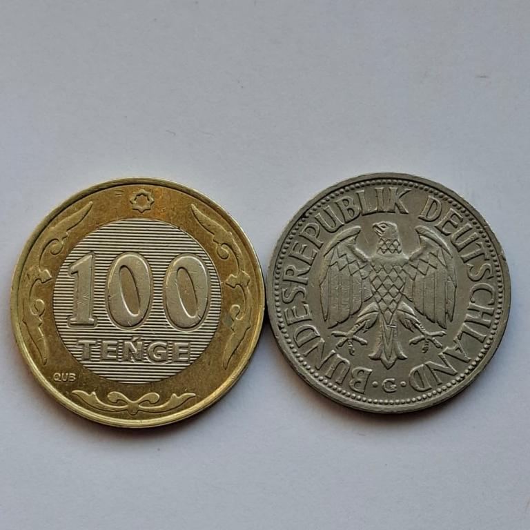 ФРГ 1 марка 1955года(G). Не частая! 112 — изображение 3