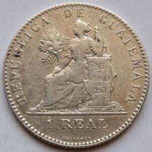 Гватемала 1 реал 1894года. Серебро! Редкая! 139