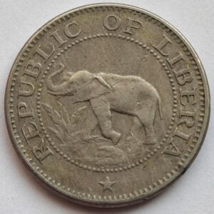 Либерия 5 центов 1972года. Не частая! 112