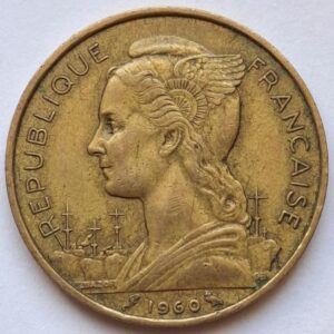 Реюньон 20 франков 1960года 152