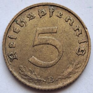 Германия 5 рейхспфеннигов 1939года 208