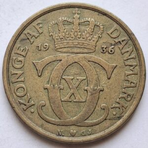 Дания 1 крона 1936года 208