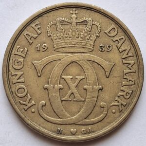 Дания 1 крона 1939года 208