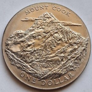 Новая Зеландия 1 доллар 1970года Гора Кука