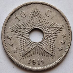 Бельгийское Конго 10 сантимов 1911года 209