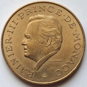 Монако 10 франков, 1976года Редкая! 164