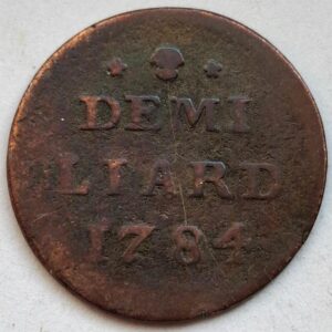 Люксембург 1/2 льярда 1784года. 112