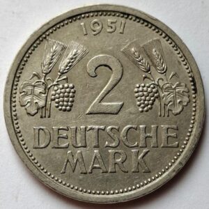 Германия 2 марки 1951года. 139