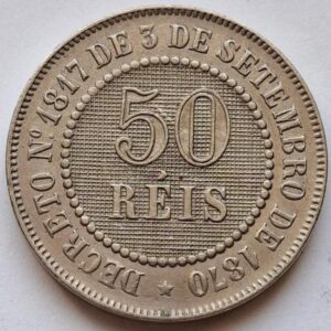 Бразилия 50 реалов, 1886года 122