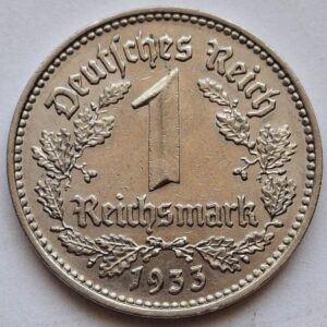 Германия 1 рейхсмарка 1933года. Не частая! 158