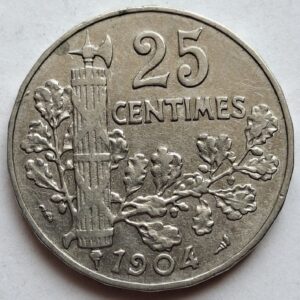 Франция 25 сантимов 1904года 210