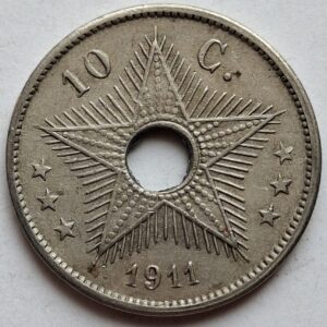 Бельгийское Конго 10 сантимов 1911 года 210