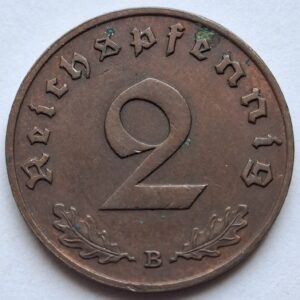 Германия 2 рейхспфеннига 1939года 210