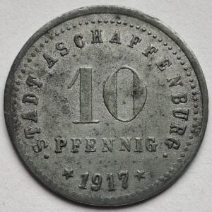 Германия (Ашаффенбург), 10 пфеннигов, 1917 год 211