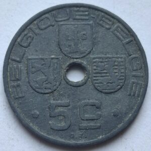 Бельгия 5 сантимов 1941года 211