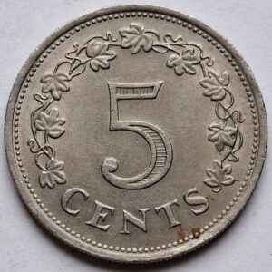 Мальта 5 центов 1976 года 212