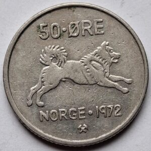 Норвегия 50 эре 1972 года 212