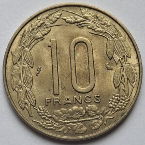 Экваториальная Африка 10 франков 1969 года 212