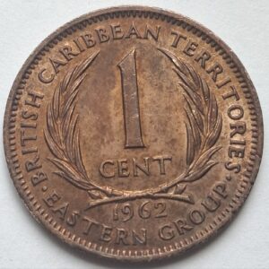 Восточные Карибы 1 цент 1962 года 212