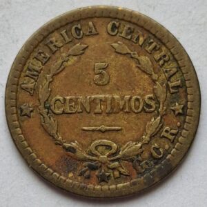 Коста-Рика 5 сентимо, 1922года Редкая! 170
