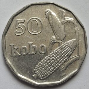 Нигерия 50 кобо 1991 года 214