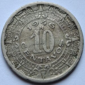 Мексика 10 сентаво 1946 года 214