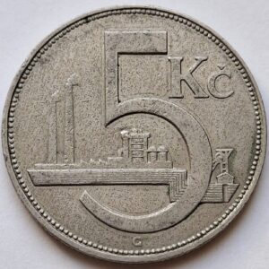 Чехословакия 5 крон 1925года 218